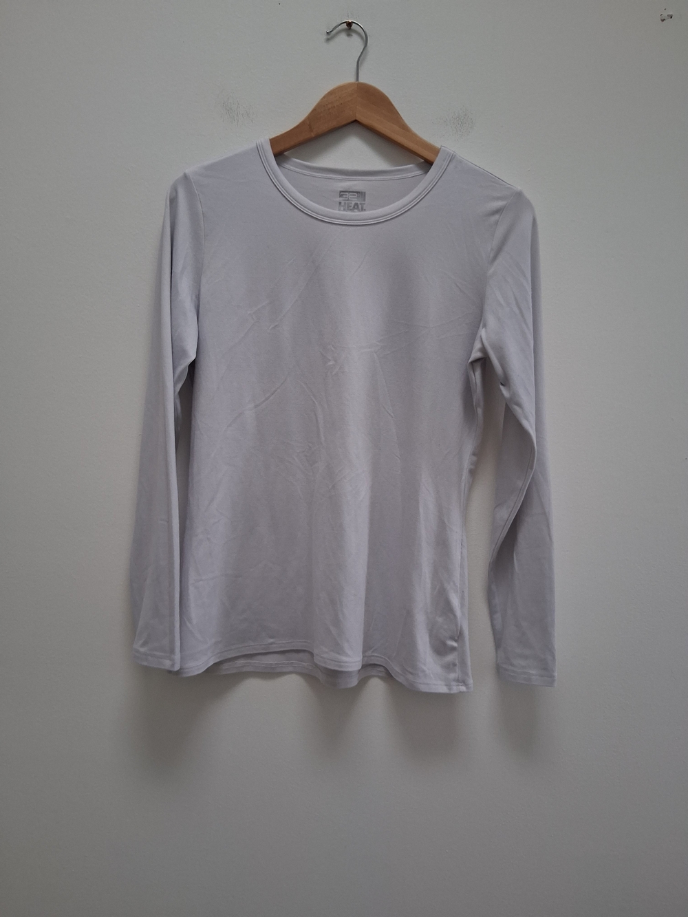 32 Degrees Heat Light Gray Long Sleeve Crewneck Thermal Layering Top Size Large